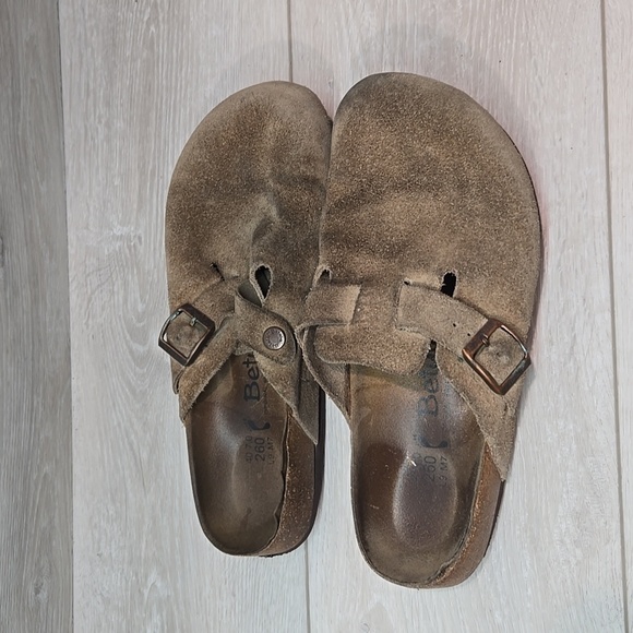 Betula By Birkenstock Women Boston Clog mule Leather Shoes sz 40/9 Narrow - Picture 2 of 15